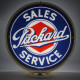 Packard Sales & Service Glass Gas Pump Globe Lamp Packard Sales & Service Glass Gas Pump Globe Lamp