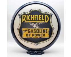 Richfield Gasoline Of Power Glass Gas Pump Globe Lamp