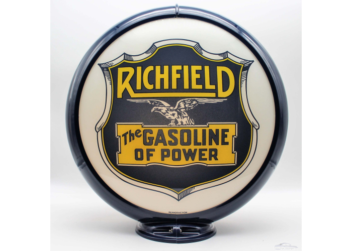 Richfield Gasoline Of Power Glass Gas Pump Globe Lamp