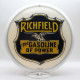 Richfield Gasoline Of Power Glass Gas Pump Globe Lamp