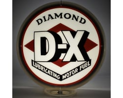 Diamond D-X Glass Gas Pump Globe Lamp
