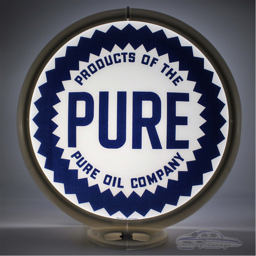 Pure Oil Glass Gas Pump Globe Lamp Pure Oil Glass Gas Pump Globe Lamp