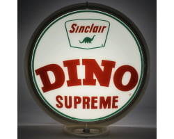 Sinclair Dino Supreme Glass Gas Pump Globe Lamp
