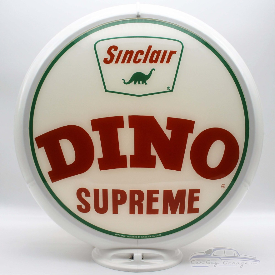 Sinclair Dino Supreme Glass Gas Pump Globe Lamp Sinclair Dino Supreme Glass Gas Pump Globe Lamp