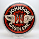 Johnson Gasolene Glass Gas Pump Globe Lamp Johnson Gasolene Glass Gas Pump Globe Lamp