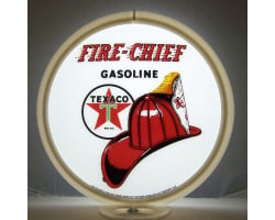 Texaco Fire-Chief Gasoline Glass Gas Pump Globe Lamp