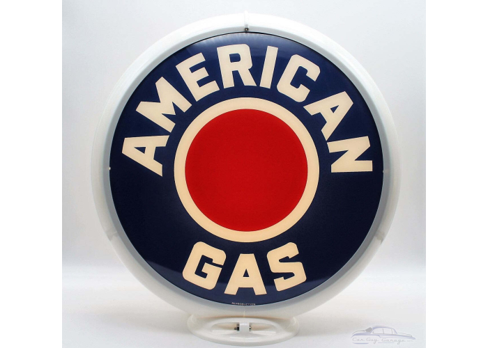 American Gas Red Dot Gas Pump Globe Lamp