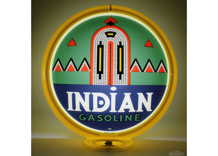 Indian Gasoline With Arch Glass Gas Pump Globe Lamp