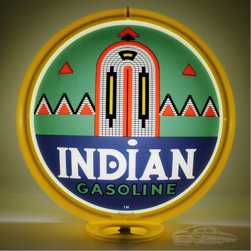 Indian Gasoline With Arch Glass Gas Pump Globe Lamp Indian Gasoline With Arch Glass Gas Pump Globe Lamp
