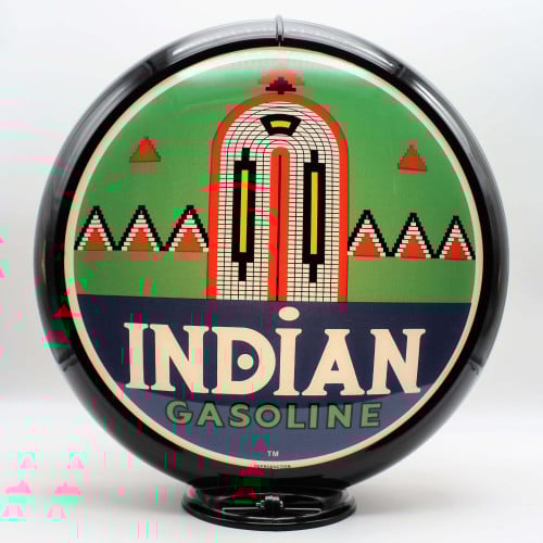 Indian Gasoline With Arch Glass Gas Pump Globe Lamp