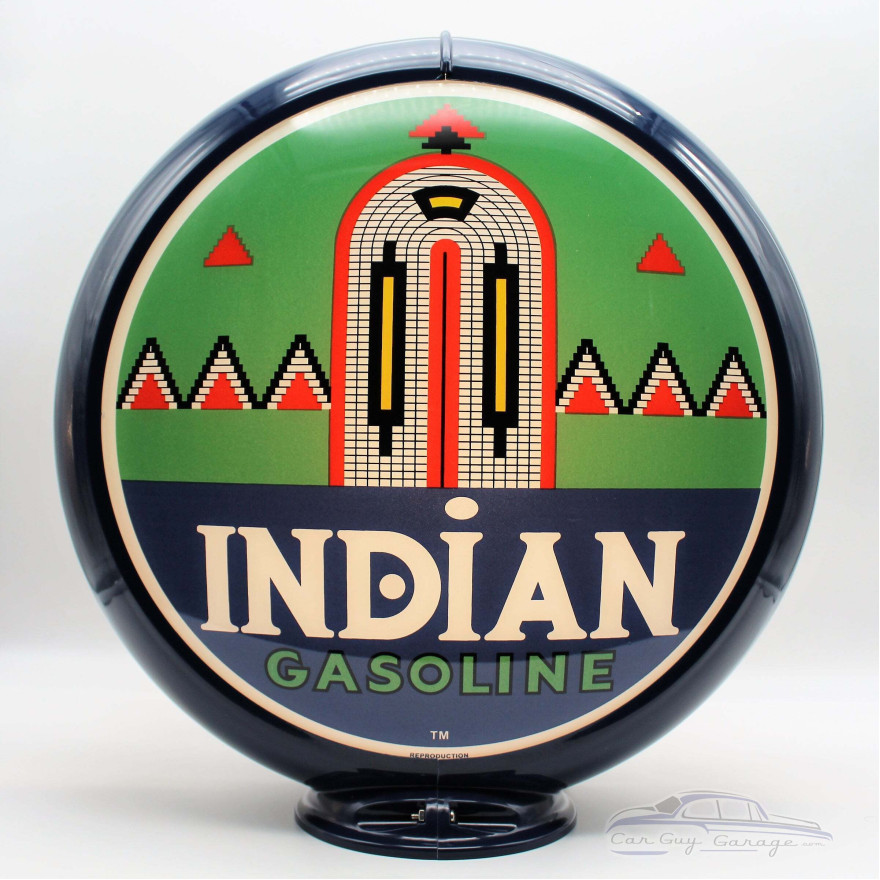 Indian Gasoline With Arch Glass Gas Pump Globe Lamp Indian Gasoline With Arch Glass Gas Pump Globe Lamp