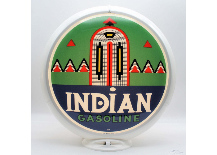 Indian Gasoline With Arch Glass Gas Pump Globe Lamp