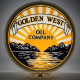 Golden West Glass Gas Pump Globe Lamp