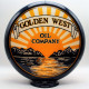 Golden West Glass Gas Pump Globe Lamp