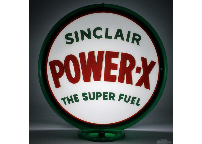 Sinclair Power-X Glass Gas Pump Globe Lamp
