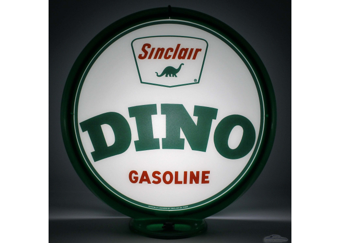 Sinclair Dino Word Glass Gas Pump Globe Lamp