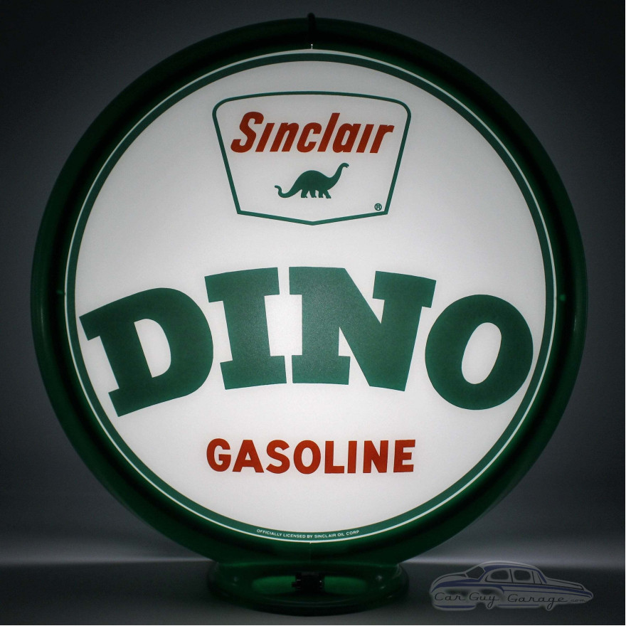 Sinclair Dino Word Glass Gas Pump Globe Lamp Sinclair Dino Word Glass Gas Pump Globe Lamp