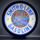Smith-O-Lene Gasoline Glass Gas Pump Globe Lamp Smith-O-Lene Gasoline Glass Gas Pump Globe Lamp