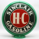 Sinclair H-C Gasoline Glass Gas Pump Globe Lamp Sinclair H-C Gasoline Glass Gas Pump Globe Lamp