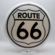 Route 66 Glass Gas Pump Globe Lamp