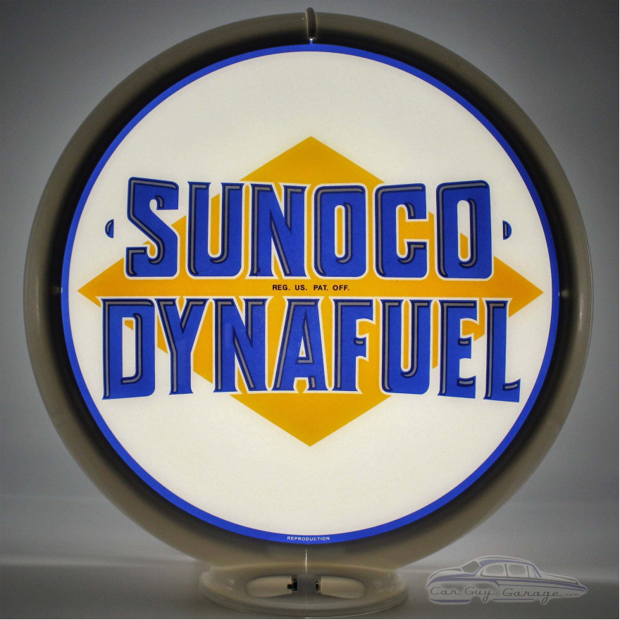 Sunoco Dynafuel Glass Gas Pump Globe Lamp Sunoco Dynafuel Glass Gas Pump Globe Lamp