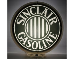 Sinclair Gasoline Stripes Glass Gas Pump Globe Lamp