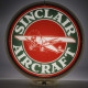 Sinclair Aircraft Glass Gas Pump Globe Lamp Sinclair Aircraft Glass Gas Pump Globe Lamp