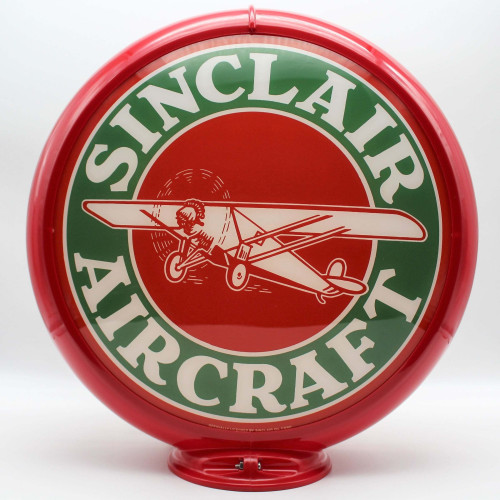 Sinclair Aircraft Glass Gas Pump Globe Lamp