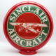 Sinclair Aircraft Glass Gas Pump Globe Lamp