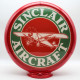 Sinclair Aircraft Glass Gas Pump Globe Lamp Sinclair Aircraft Glass Gas Pump Globe Lamp