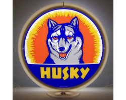 Husky Glass Gas Pump Globe Lamp