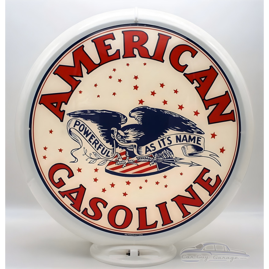 American Gasoline Gas Pump Globe Lamp American Gasoline Gas Pump Globe Lamp