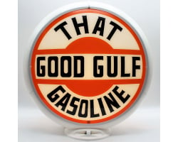 Gulf "That Good Gulf Gasoline" Glass Gas Pump Globe Lamp