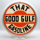 Gulf "That Good Gulf Gasoline" Glass Gas Pump Globe Lamp Gulf "That Good Gulf Gasoline" Glass Gas Pump Globe Lamp
