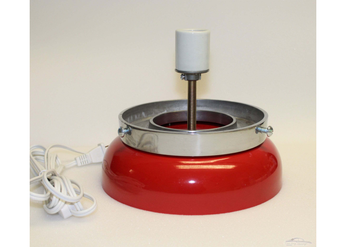 Flying A Red Background Glass Gas Pump Globe Lamp