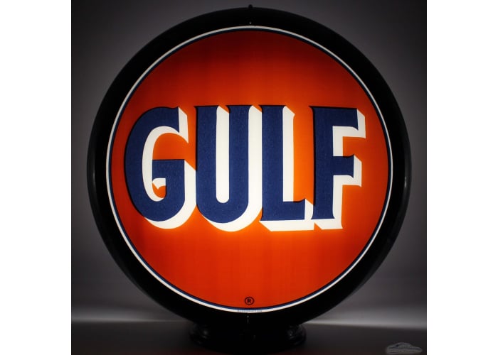 Gulf Glass Gas Pump Globe Lamp