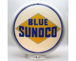 Sunoco Blue Glass Gas Pump Globe Lamp