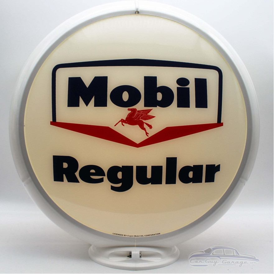 Mobil Regular Glass Gas Pump Globe Lamp Mobil Regular Glass Gas Pump Globe Lamp