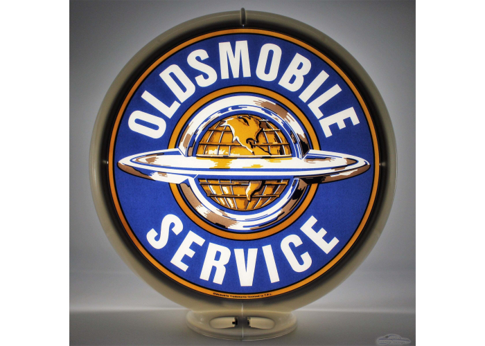 Oldsmobile Service Glass Gas Pump Globe Lamp