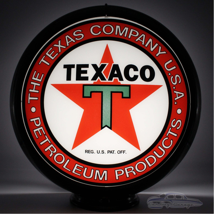 Texaco Texas Co Usa Glass Gas Pump Globe Lamp Texaco Texas Co Usa Glass Gas Pump Globe Lamp