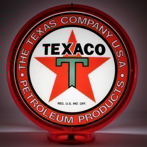 Texaco Texas Co Usa Glass Gas Pump Globe Lamp
