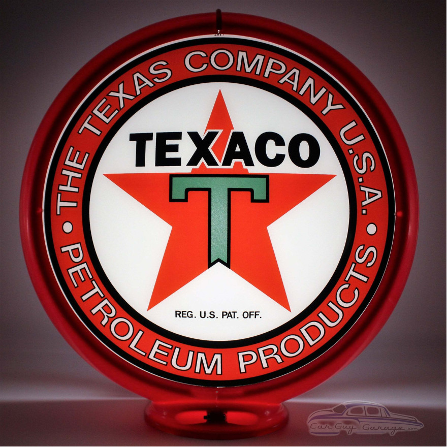 Texaco Texas Co Usa Glass Gas Pump Globe Lamp Texaco Texas Co Usa Glass Gas Pump Globe Lamp