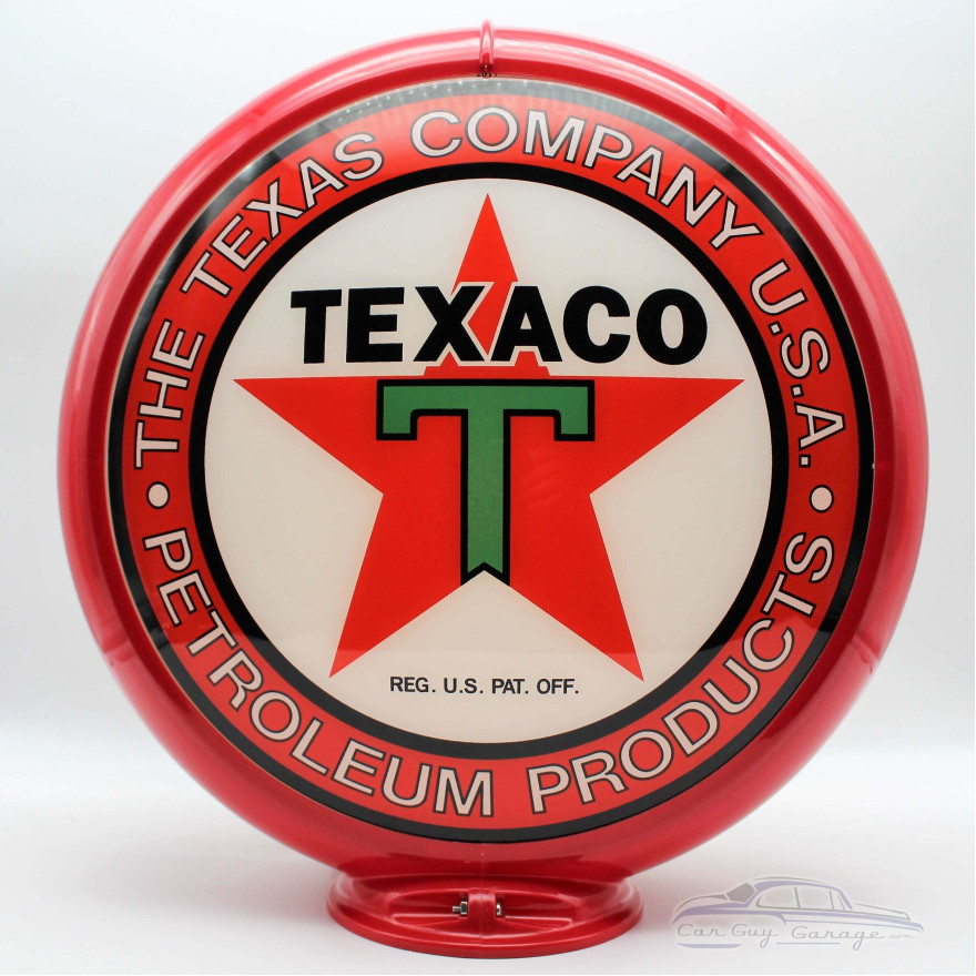 Texaco Texas Co Usa Glass Gas Pump Globe Lamp Texaco Texas Co Usa Glass Gas Pump Globe Lamp