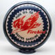 Pure Oil Firebird Glass Gas Pump Globe Lamp