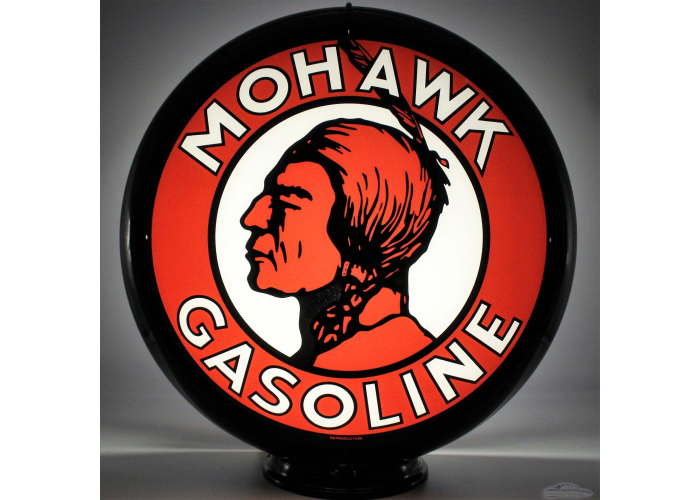 Mohawk Gasoline Glass Gas Pump Globe Lamp