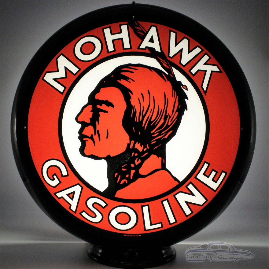 Mohawk Gasoline Glass Gas Pump Globe Lamp Mohawk Gasoline Glass Gas Pump Globe Lamp