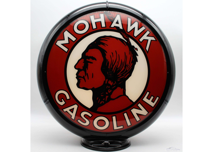 Mohawk Gasoline Glass Gas Pump Globe Lamp