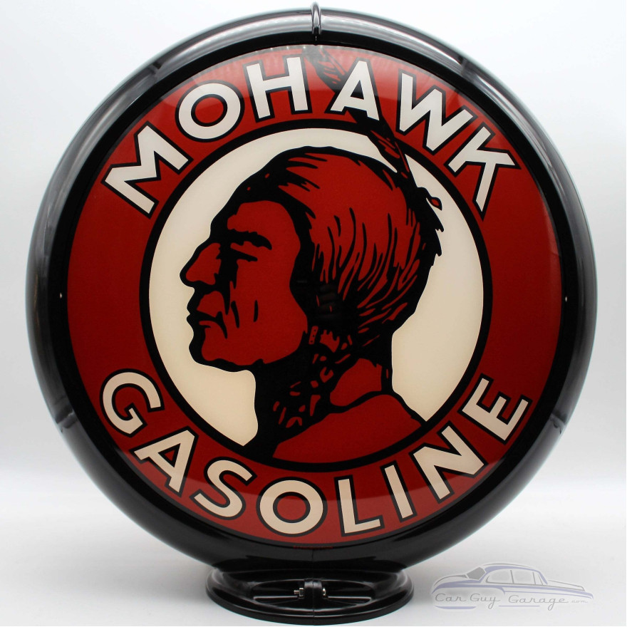 Mohawk Gasoline Glass Gas Pump Globe Lamp Mohawk Gasoline Glass Gas Pump Globe Lamp