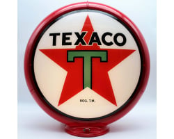 Texaco Star Gas Pump Globe Glass Lamp