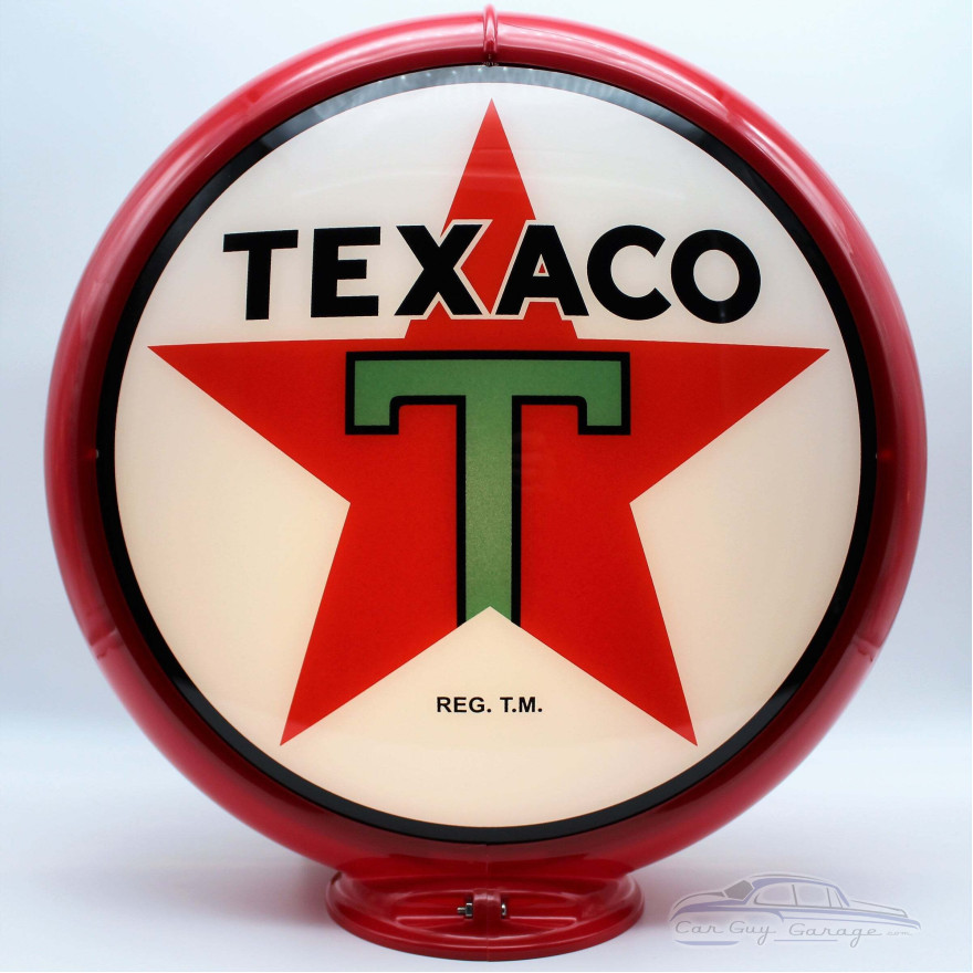 Texaco Star Gas Pump Globe Glass Lamp Texaco Star Gas Pump Globe Glass Lamp